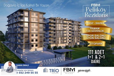 FBM PELİTKÖY REZİDANS - KONSEPT SATILIK 1+1 DAİRE
